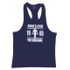 G317 Golds Gym Racer Back Tank Tops 1965 logo