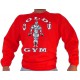 G801 Golds Gym Bodybuilder Sweatshirt TO logo