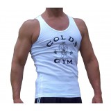 G390 Golds Gym Ribbed Tank Top Old Joe Logo