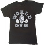W110 World Gym Muscle Shirt Burnout Tee