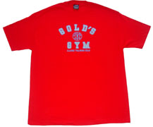 Golds Gym Bodybuilding T Shirt Training Gear logo - 
