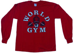 World Gym Long Sleeve T Classic Logo - 