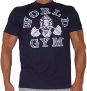 World Gym Jumbo Sizes Bodybuilding T-Shirt - 