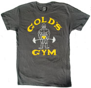 G110 Golds Gym Acid Wash T- Joe logo - 