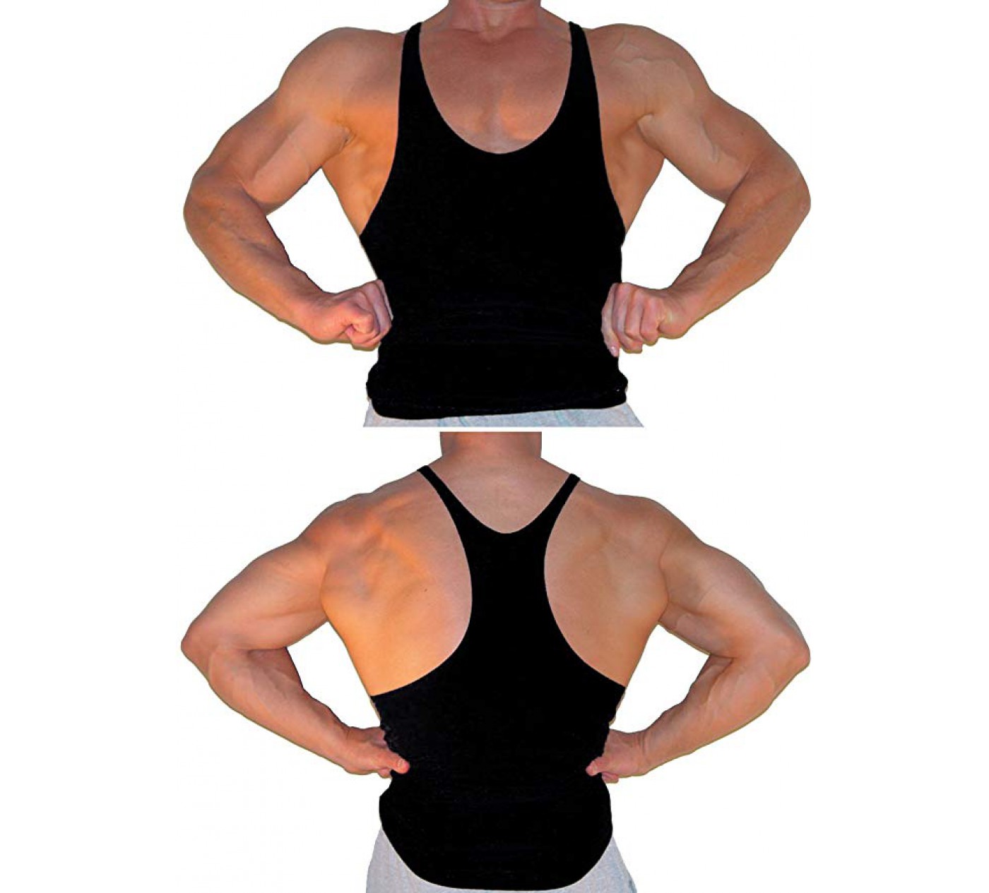 Stretch Tank Top for Men F399 Stretch Muscle Tank Top Tank Top