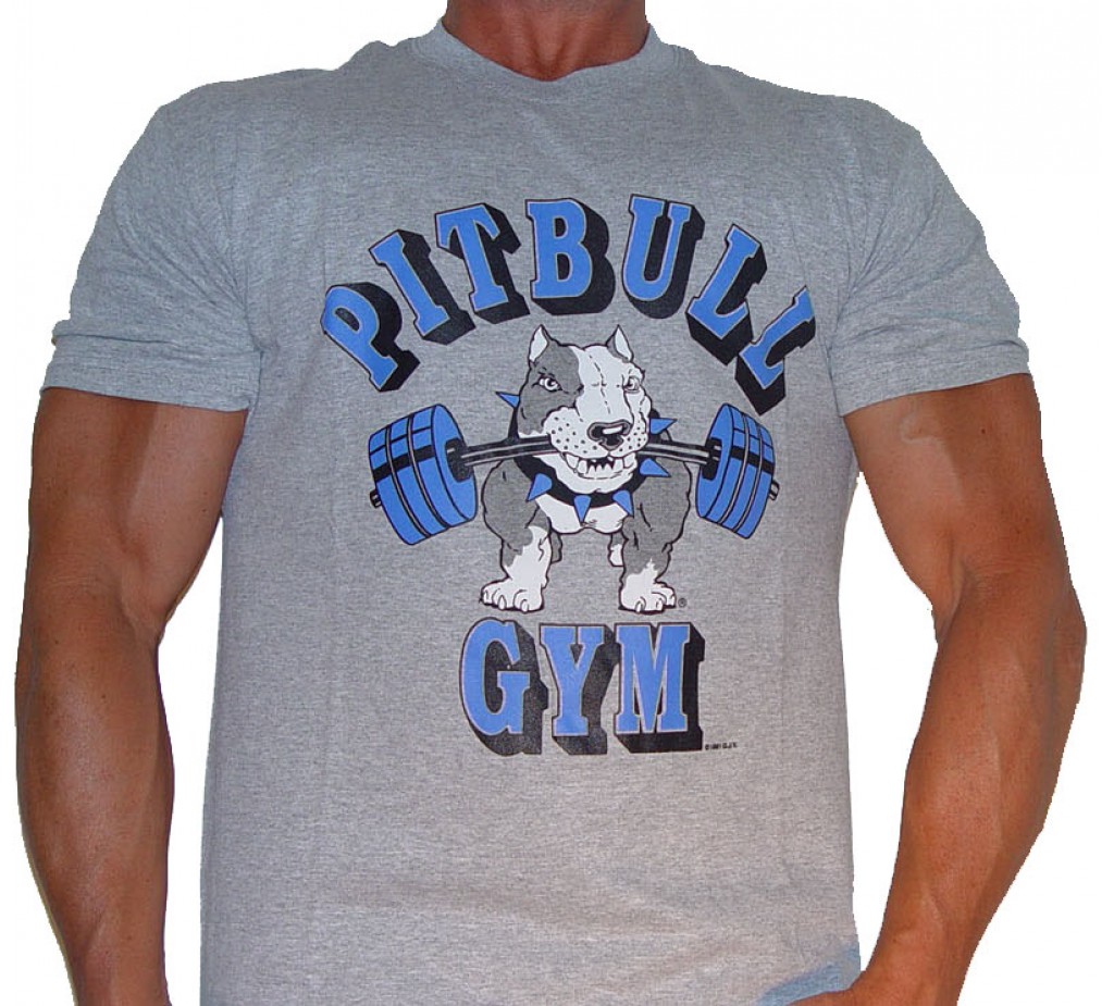 P101 Pitbull shirt do logotipo Barbell