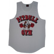 P321 Pitbull Gym Tøj Mens Tank Top Barbell ikon