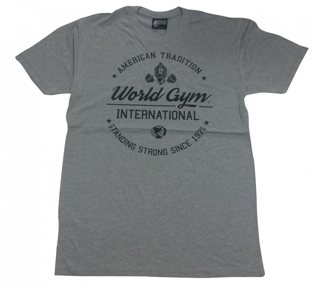 W110 World Gym Muscle shirt Burnout Tee