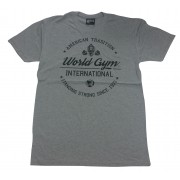 W110 विश्व जिम स्नायु शर्ट Burnout टी