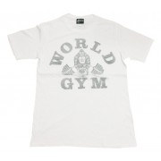 World Gym Shirt Faded Gorilla logo White