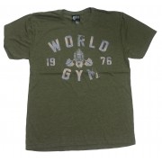W110世界健身房肌肉衬衫T恤倦怠