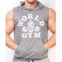 World Gym Sleeveless Hoodie Muscle Shirt
