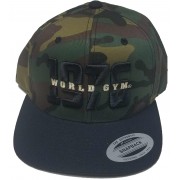 World Gym Logo قبعة بيسبول كامو