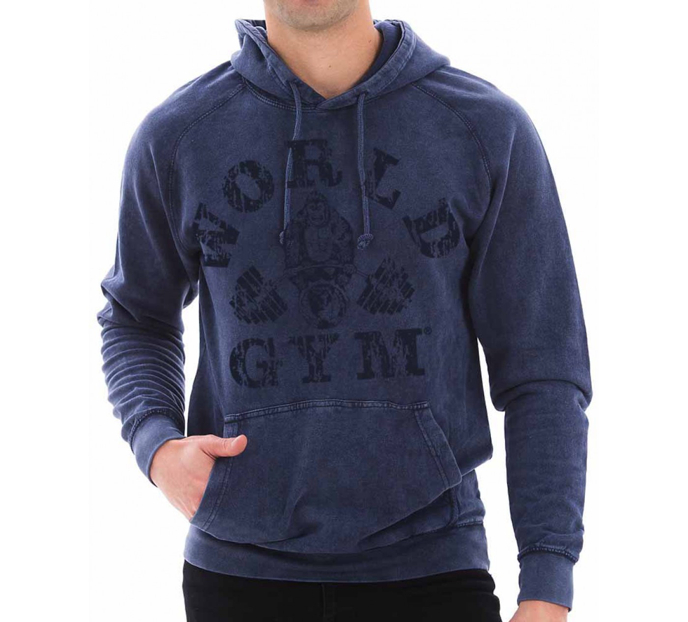 Gym Sweatshirt World Gym Vintage Wash Hoodie Tank Top Fitness Gear